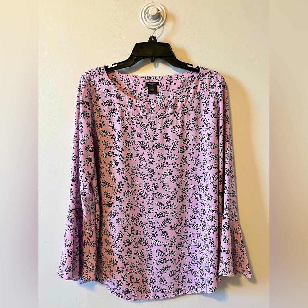 Anne Taylor Factory Bell-sleeve Blouse
